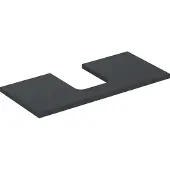 Geberit Waschtisch-Platte One 105x3x47cm, lava/lackiert m, AS mit.