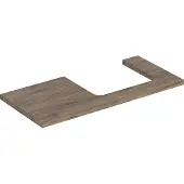 Geberit Waschtisch-Platte One 105x3x47cm, N hick./Mela Holz, AS re