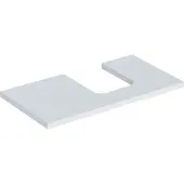 Geberit Waschtisch-Platte One 90x3x47cm, w/lack. ma, Ausschnitt rechts