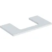 Geberit Waschtisch-Platte One 90x3x47cm, w/lack. ma, Ausschnitt mittig