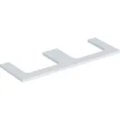Geberit Waschtisch-Platte One 135x3x47cm, w/lack. ma, Ausschn zweifach