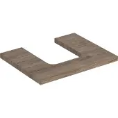 Geberit ONE Waschtischplatte, Ausschnitt mittig, für Aufsatzwaschtisch Schalenform, 60x3x47cm, 505.271.00.6