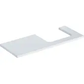 Geberit ONE Waschtischplatte, Ausschnitt rechts, 120x3x47 cm, 505.325.00.1, Farbe: weiß lackiert hochglänzend