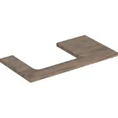 Geberit ONE Waschtischplatte, Ausschnitt links, für Aufsatzwaschtisch, 90x3x47cm, 505.303.00.6