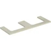 Geberit Waschtisch-Platte One 135x3x47cm, sand-grau/l hg, AS 2-fach