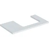 Geberit Waschtisch-Platte One 90x3x47cm, w/lack. ma, Ausschnitt rechts