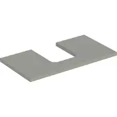 Geberit Waschtisch-Platte One 90x3x47cm, greige/lackiert m, AS mit.