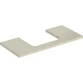 Geberit Waschtisch-Platte One 105x3x47cm, sand-grau/l hg, Ausschn mit.
