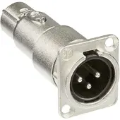 Neutrik NA3MDF, XLR, XLR, Grau