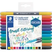 Staedtler Zweispitzmaler Brush letter duo Pinselspitze VE=5x12 Farben