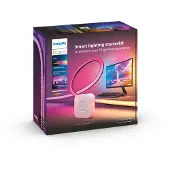Philips PC Play Gradient Lightstrip 3x 24/27" Starter Set + Bridge, Intelligenter Leuchtstreifen, Bluetooth/Zigbee, Schwarz, LED, Silikon, Nicht austauschbare(s) Leuchtmittel