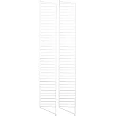 String - Bodenleiter für Regal 200 x 30 cm (2er Set), weiß