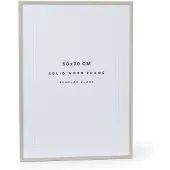 THE POSTER CLUB - Bilderrahmen Eiche beige, Echtglas, 50 x 70 cm