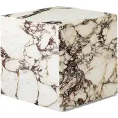 Audo Copenhagen Plinth Couchtisch Kubik Calacatta Viola Marmor