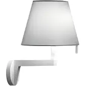 Artemide Melampo Wandleuchte m/Switch Grau - , Metallisch, für Wohnzimmer, Aluminium