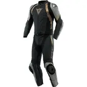 Dainese Avro 4 Leder 2-teiliger Anzug S/T Schwarz Matt Schwarz Matt Weiß Größe 128