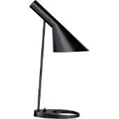 Louis Poulsen Tischlampe AJ, schwarz, für Wohn- / Esszimmer, Metall, Design, Tischlampe