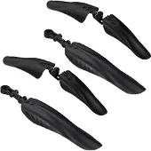 Relaxdays 2 x Schutzblech Set vorn und hinten Schwarz