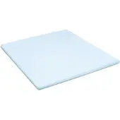 Damai Topper Spannbettlaken Organic Sky Blue (Satin)-100 x 210 cm