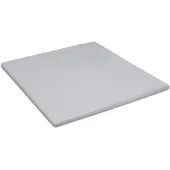 Cinderella Topper Spannbettlaken Hellgrau (Baumwolle)-180 x 220 cm