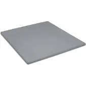 Damai Topper Spannbettlaken Organic Grey (Satin)-140 x 210 cm