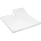 Cinderella Single Split Spannbettlaken Weiß (Jersey)-160 x 200/210 cm
