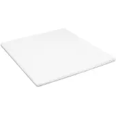 Damai Topper Spannbettlaken Organic White (Satin)-80 x 210 cm