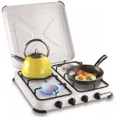 Kemper Gasherd - Campingkocher - Set mit 4 Brennern - Gas - 4650W
