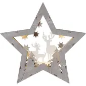 Star Trading LED Tischleuchte Fauna in Braun 10x 0,03W