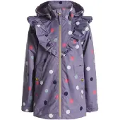 Petite Chérie Astrid Outdoorjacke, Dots Lavender Gray, 122-128