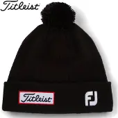 Titleist Mütze Tour Pom Pom, schwarz/weiss