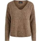 Pieces Pullover Ellen 17114251 Braun Regular Fit