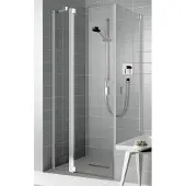 Kermi Pendeltür Raya 1NL 1200x2000, silber hochglanz, ESG klar, RA1NL12020VAK RA1NL12020VAK