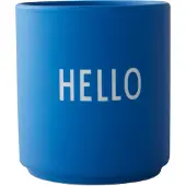 Design Letters - Favourite cups - Cobalt Blue Hello