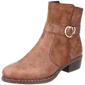 Rieker Stiefelette - Braun Synthetik Größe: 38 Normal