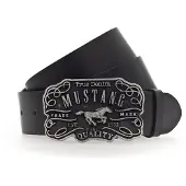 Mustang Koppelgürtel mit verzierter Schließe in Schwarz-110