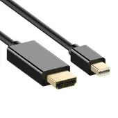 S-Impuls Displayport-Kabel 10-53035, 4K UHD, DP 1.2, Mini Displayport auf HDMI, 10,2 Gbit/s, 30 Hz, 2 m