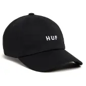 HUF Essentials OG Logo CV 6 Panel Cap black Gr. Uni