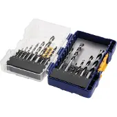 Irwin 14-teiliges HSS Metall-, Stein- und Holzbohrer-Set