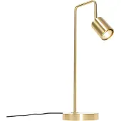 QAZQA - Moderne Tischlampe Messing verstellbar - Java I Wohnzimmer I Schlafzimmer - Stahl Länglich - LED geeignet GU10