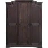 Ebuy24 New Mexico Kleiderschrank 3-Trg. Breite 152 cm, Höhe 193 cm kolonial gebeitzt/Wachs.