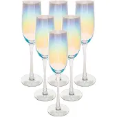Secret De Gourmet FANTASY Sektgläser, 210 ml, 6er-Set, transparent -