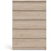 Ebuy24 Nada Kommode 5 Schubladen Hickory-Nachbildung.
