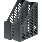 HAN Stehsammler, Breite 76 mm, Kunststoff, 2 Stück, schwarz