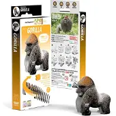Eugy 3D-Puzzle Gorilla - umweltfreundliches Kartonspielzeug