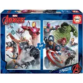 Marvel Borras 2x500 Teile Avengers Puzzle Mehrfarbig 10-13 Years Mehrfarbig 10-13 Years
