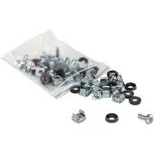 Intellinet Schraubensatz, 50er-Pack, Käfigmutternpack, Metall, Kunststoff, Silber, 10 g