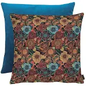 Apelt Dekokissen "Chloe", zartes blau, rose, grün, geblümt, B:45cm H:10cm L:45cm, Mischgewebe, Dekokissen_Sitzkissen_Kissenhüllen, Dekokissen, inclusive Soft-Kissenfüllung 100% PES