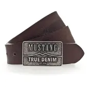 Mustang Herren Ledergürtel MG2170R17 40mm Gürtelbreite - Dark Brown 0690 - 85cm