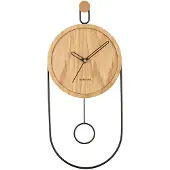 Karlsson - Wanduhr Swing Pendulum - Helles Holz